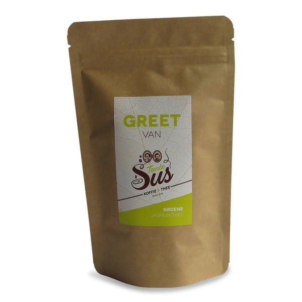 Greet - Groene jasmijn thee 70 gram Tante Sus koffie & thee